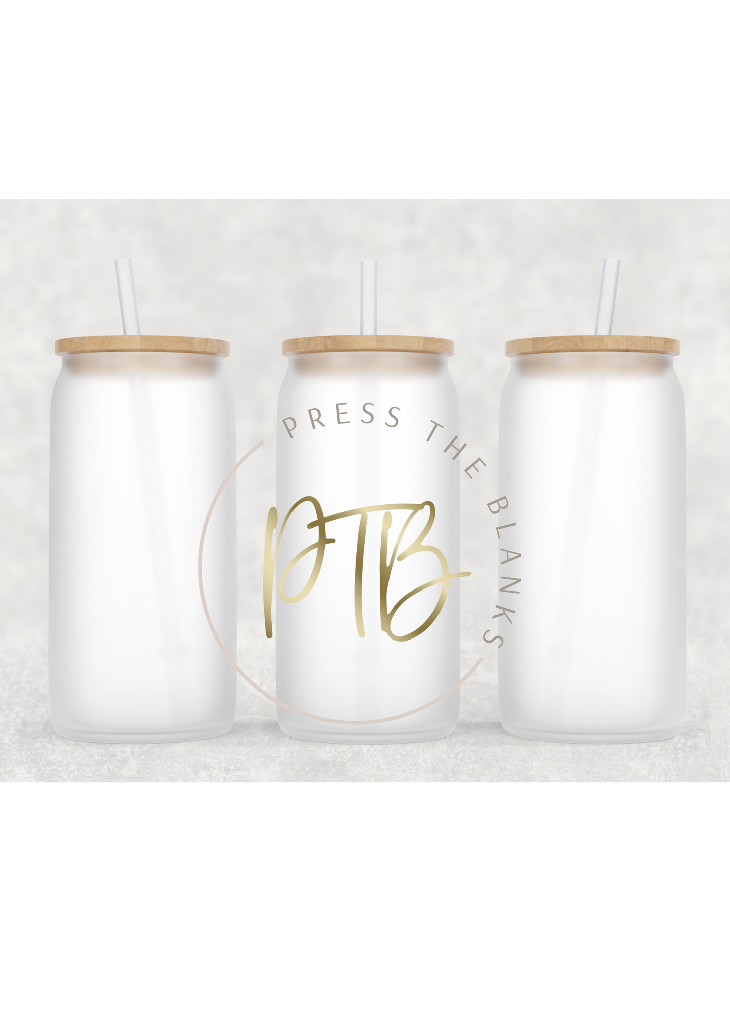 16 oz Sublimation Frosted Glass Can