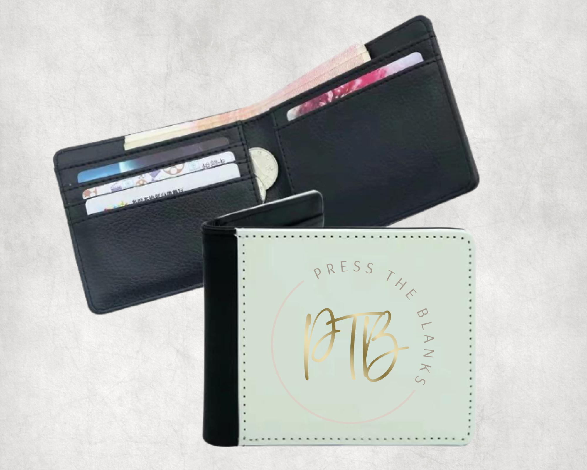 One Sided Sublimation Wallet – Press The Blanks